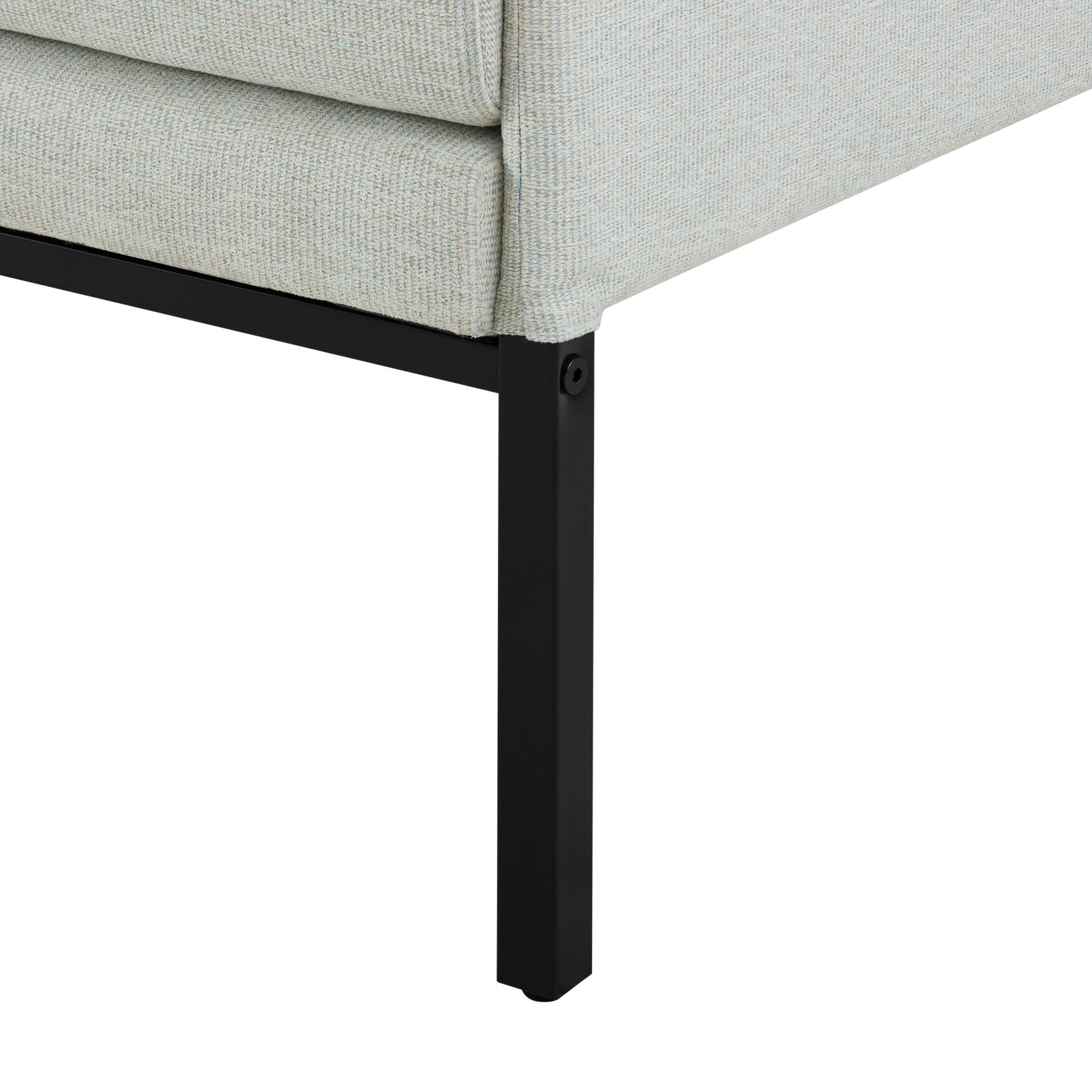 Fauteuil d'appoint tissé à rayures bleues modernes avec finition texturée pour salon