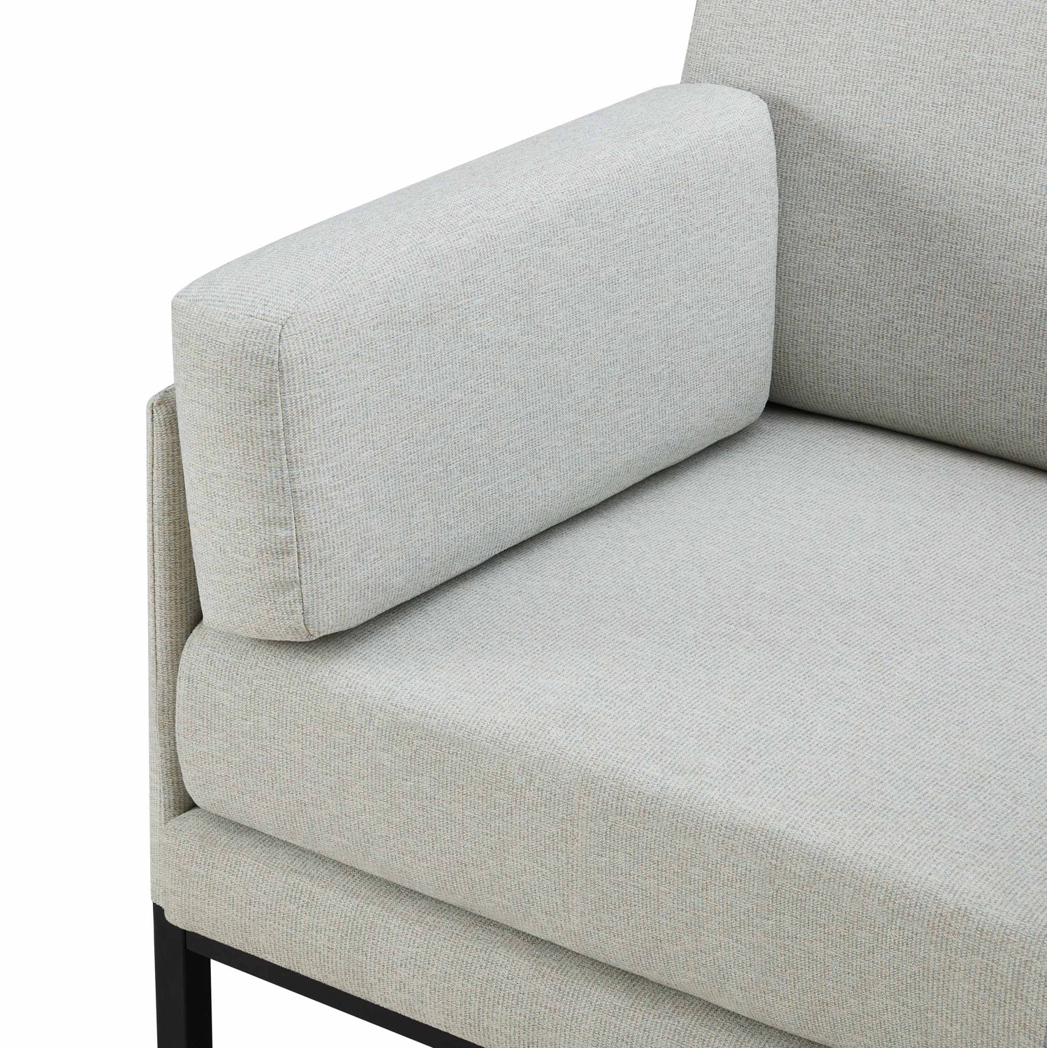 Fauteuil d'appoint tissé à rayures bleues modernes avec finition texturée pour salon