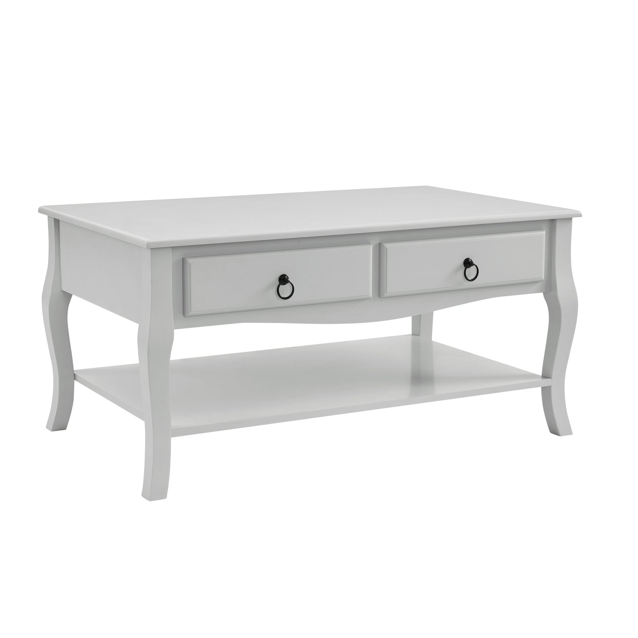 Table basse gris clair peinte minimaliste au design épuré pour le salon