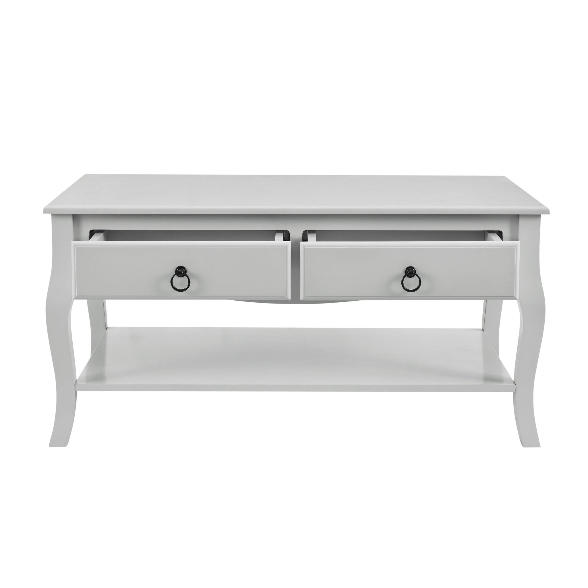 Table basse gris clair peinte minimaliste au design épuré pour le salon