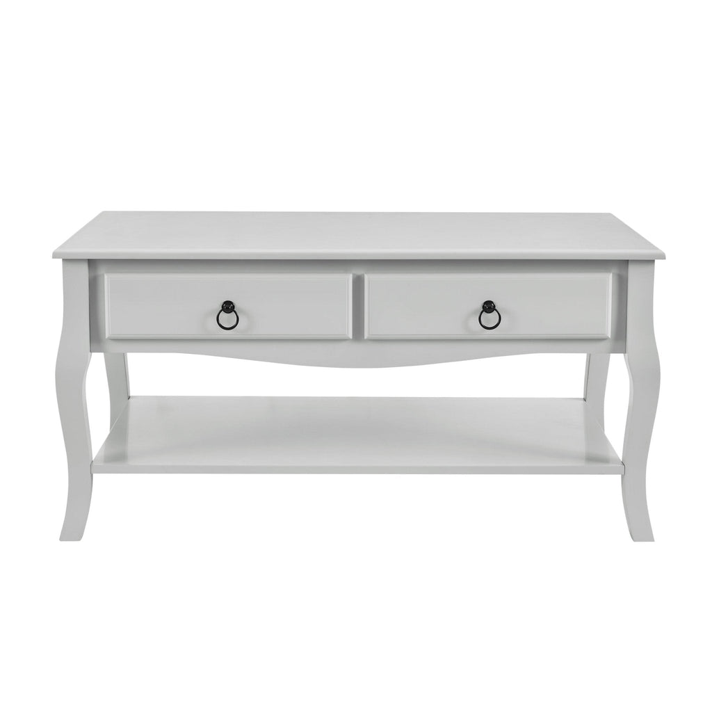 Table basse gris clair peinte minimaliste au design épuré pour le salon