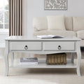 Table basse gris clair peinte minimaliste au design épuré pour le salon