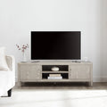 Meuble TV en frêne scandinave avec design minimaliste pour téléviseurs jusqu'à 60 pouces pour salon