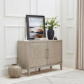 Buffet en bois de frêne scandinave au design minimaliste pour salon