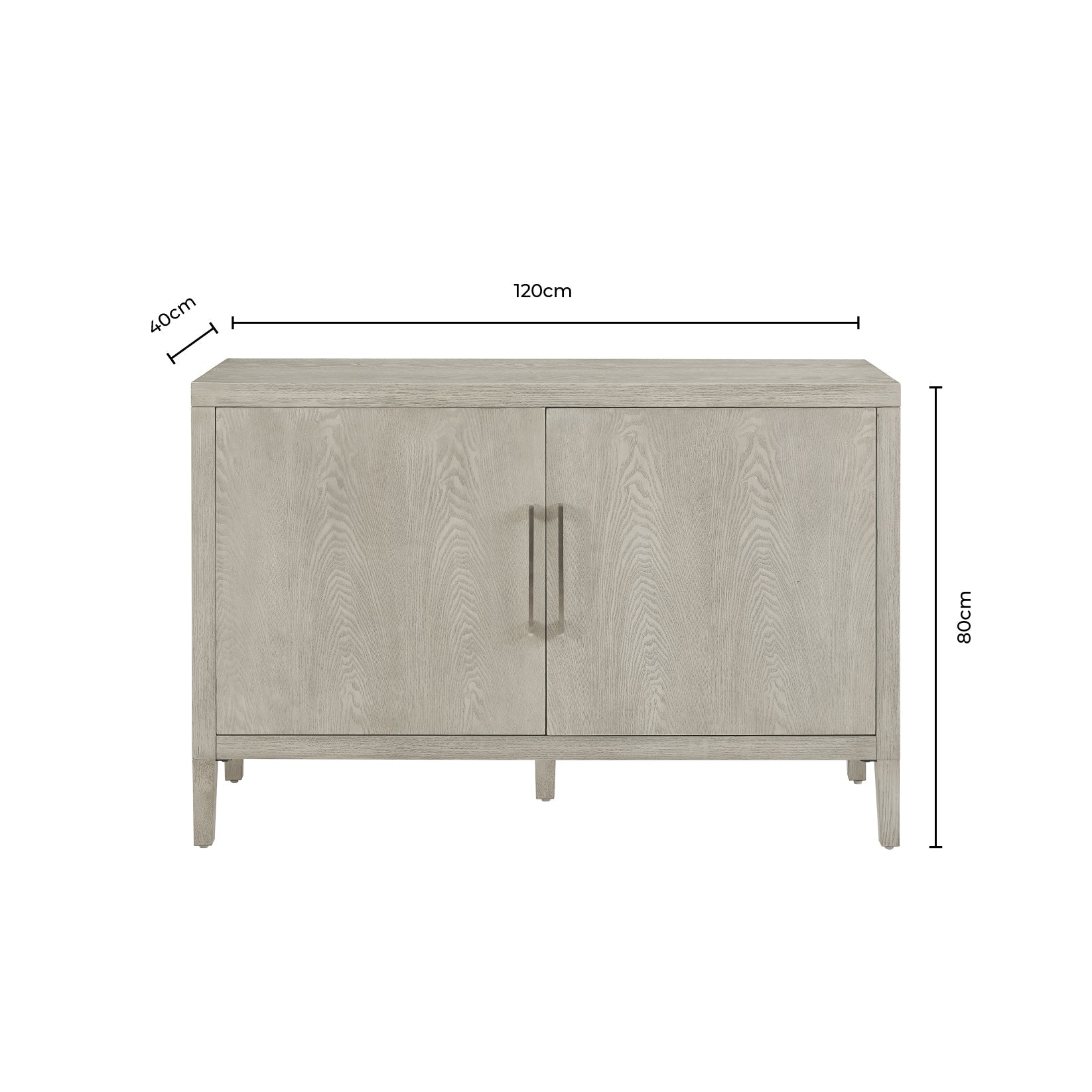Buffet en bois de frêne scandinave au design minimaliste pour salon