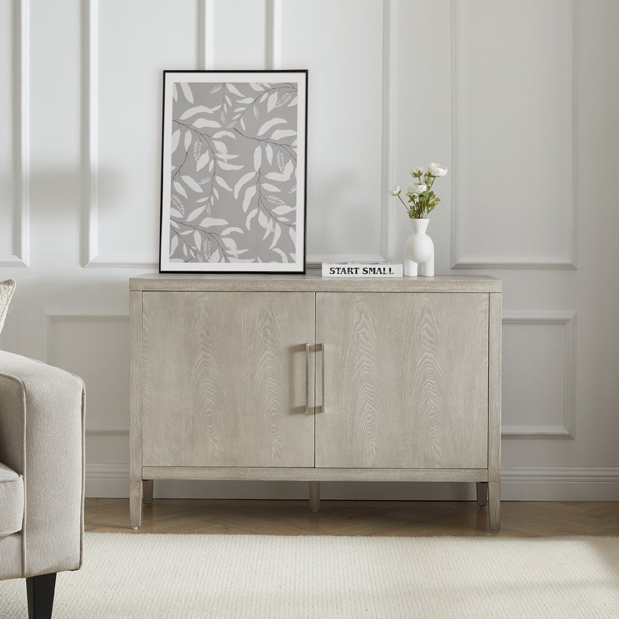 Buffet en bois de frêne scandinave au design minimaliste pour salon
