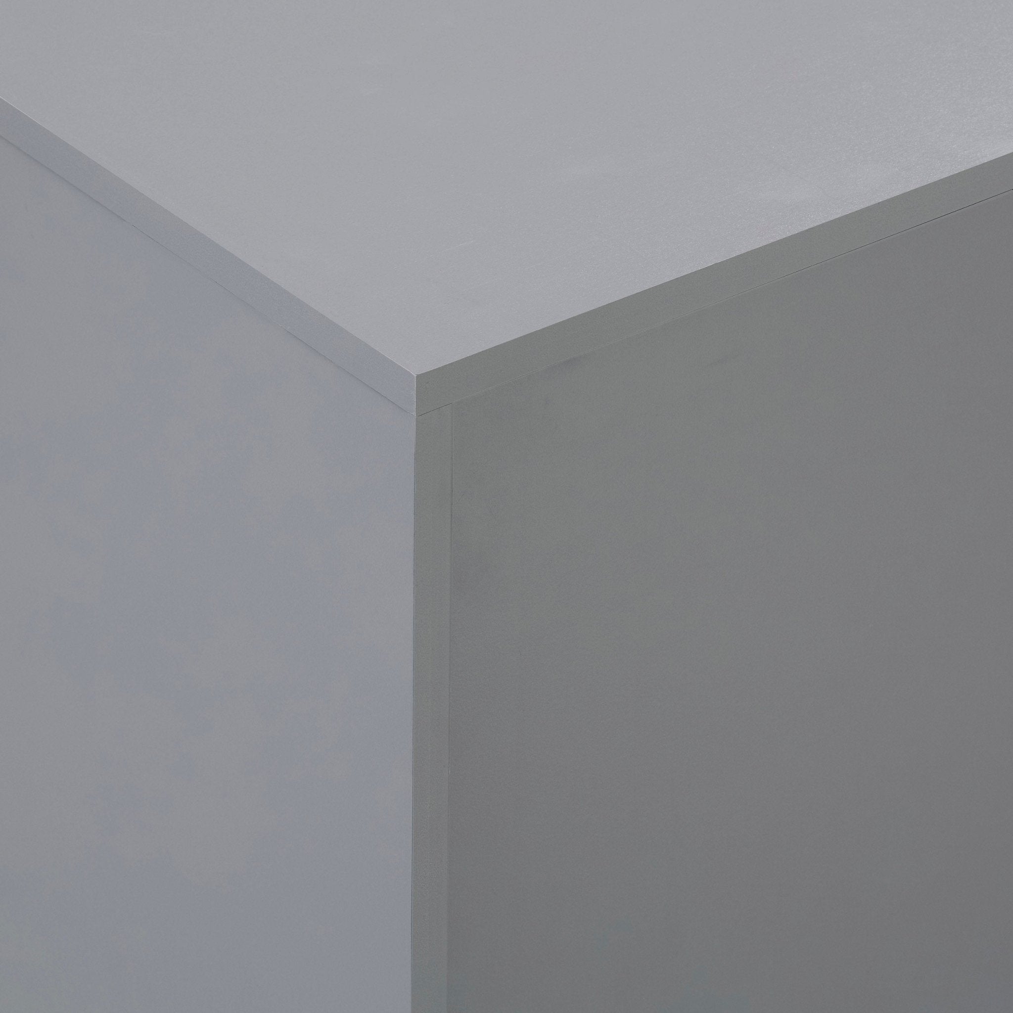 Buffet gris clair minimaliste avec tiroirs pour salon