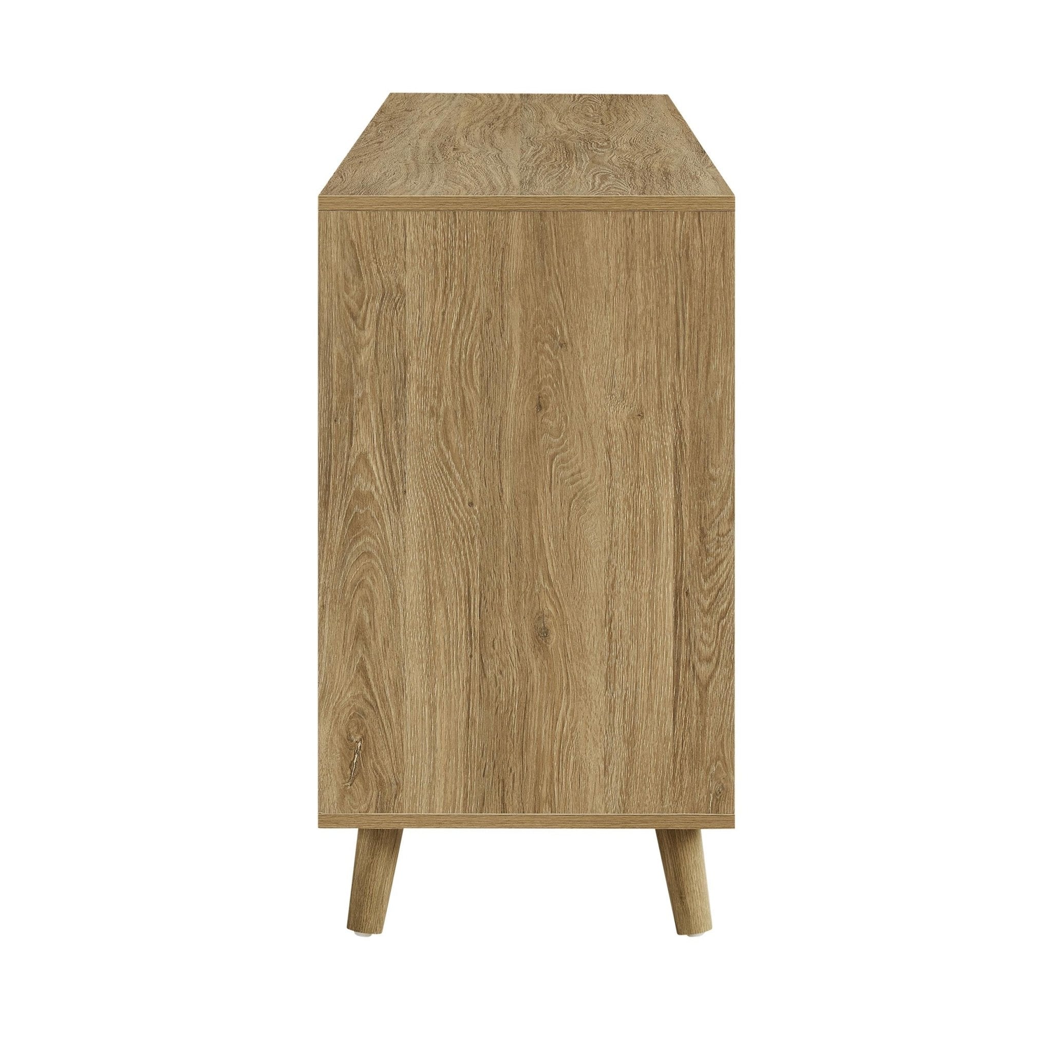 Buffet en bois clair scandinave avec tiroirs pour salon