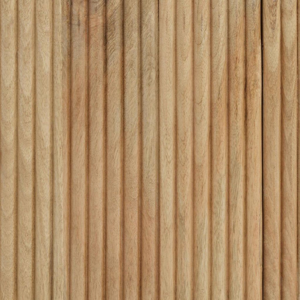 Meuble TV Luxe en bois de manguier naturel avec étagères pour téléviseurs jusqu'à 55 pouces pour salon