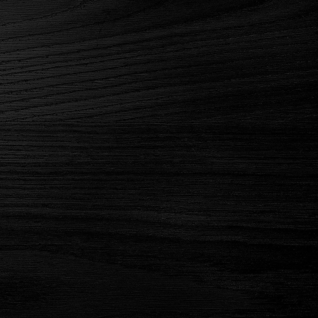 Table d'appoint contemporaine effet bois noir avec piètement cylindrique pour salon