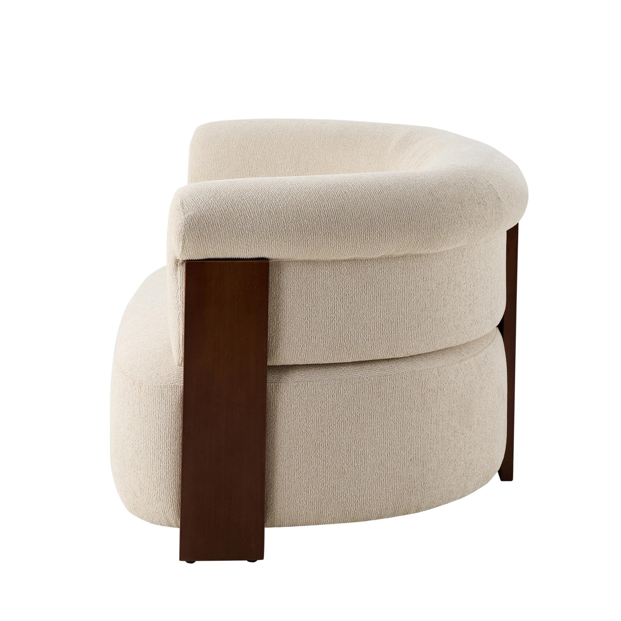 Fauteuil d'appoint Luxe Sand Boucle au design sculptural pour salon