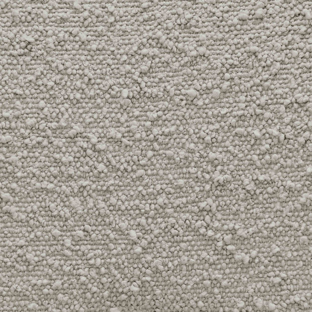 Chaise de salle à manger contemporaine en bouclette taupe à dossier incurvé