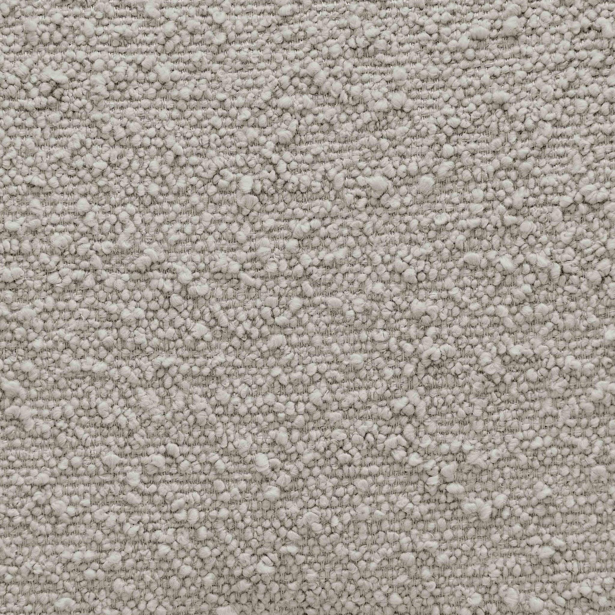 Chaise de salle à manger contemporaine en bouclette taupe à dossier incurvé