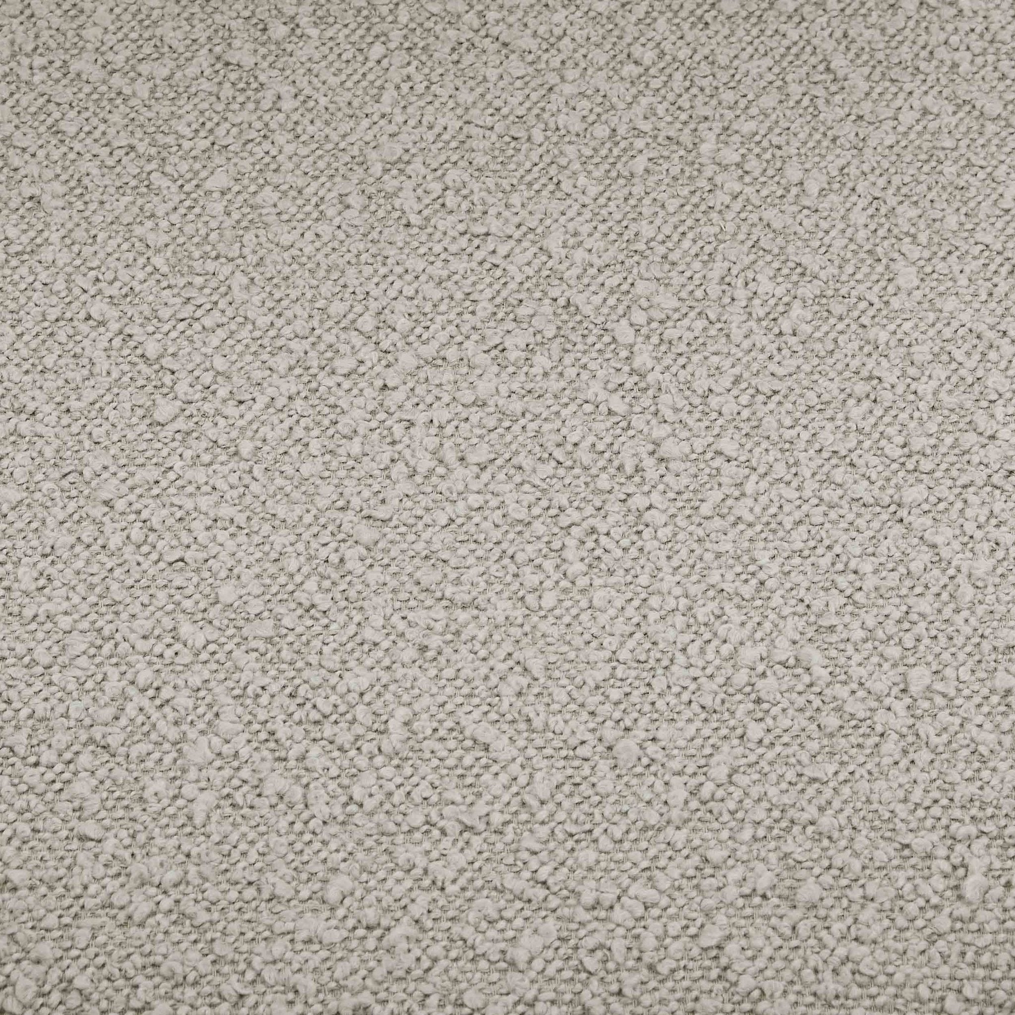 Tabouret de bar contemporain en bouclette taupe à dossier arrondi pour cuisine
