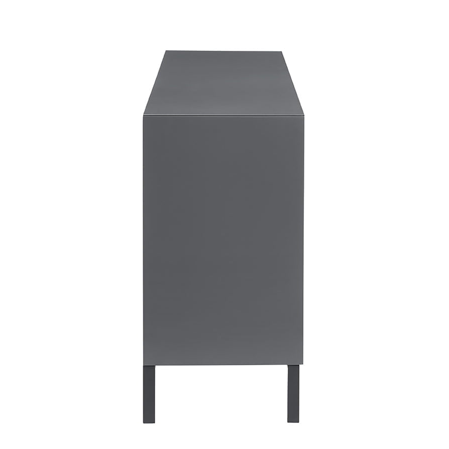 Grand buffet contemporain anthracite avec tiroirs pour le salon