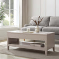 Table basse relevable galet moderne avec rangement caché pour salon