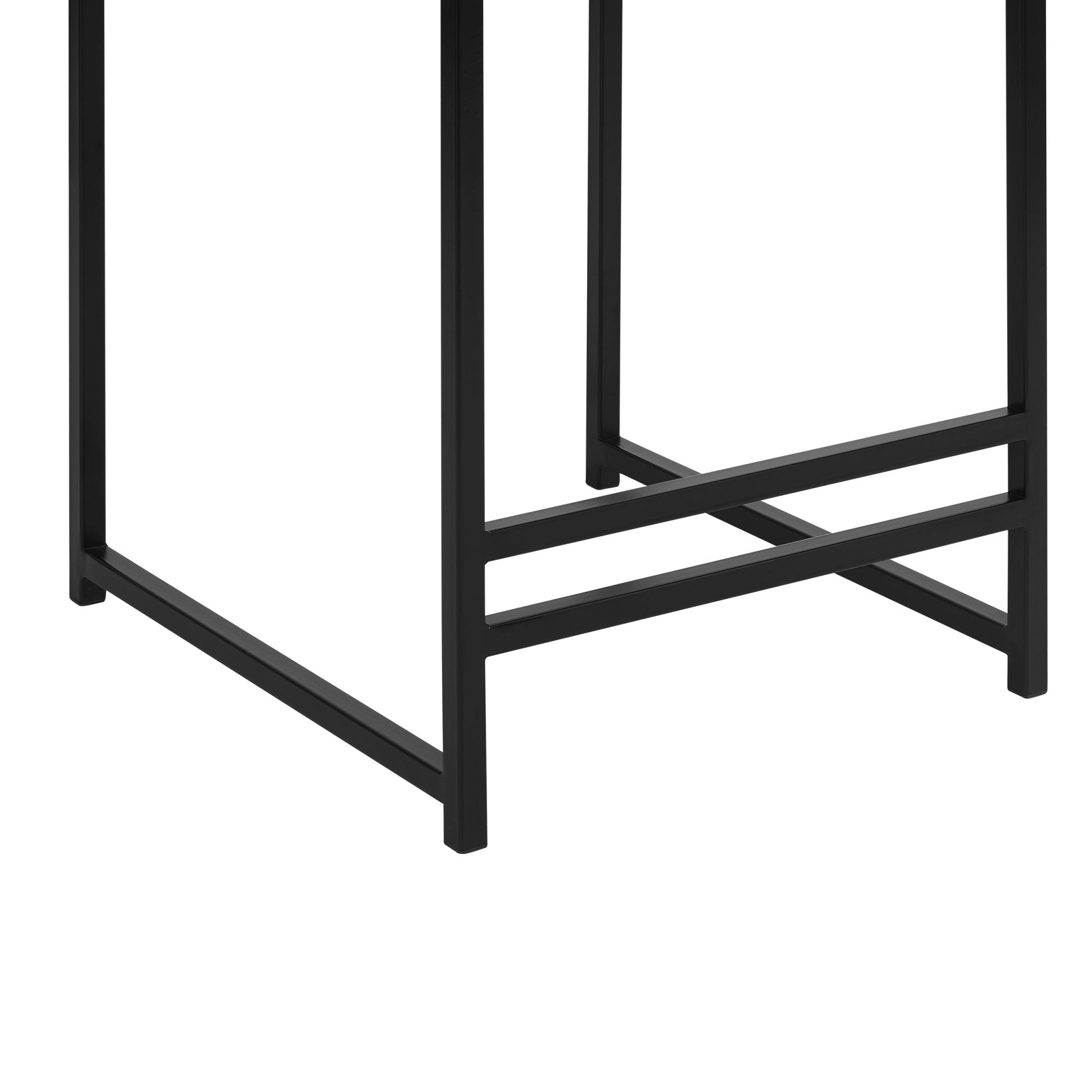 Tabouret de bar moderne en velours bleu avec cadre en métal noir pour cuisine