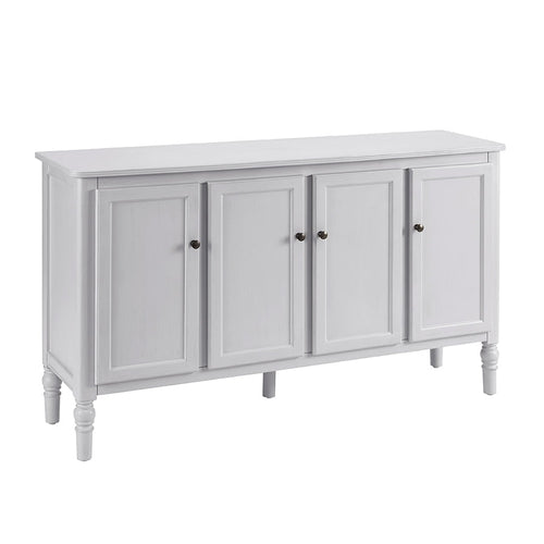 Bahut classique à 4 portes avec finition aspect pierre lavée pour salon