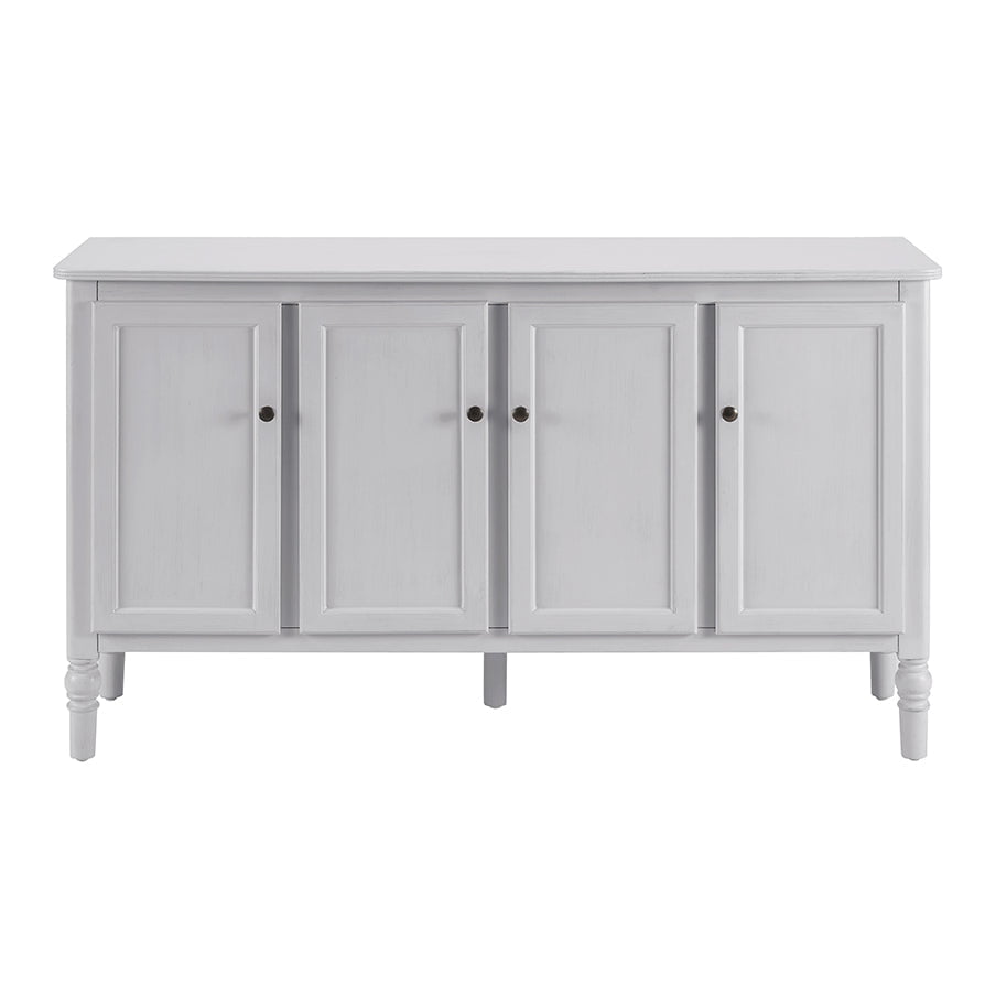 Bahut classique à 4 portes avec finition aspect pierre lavée pour salon