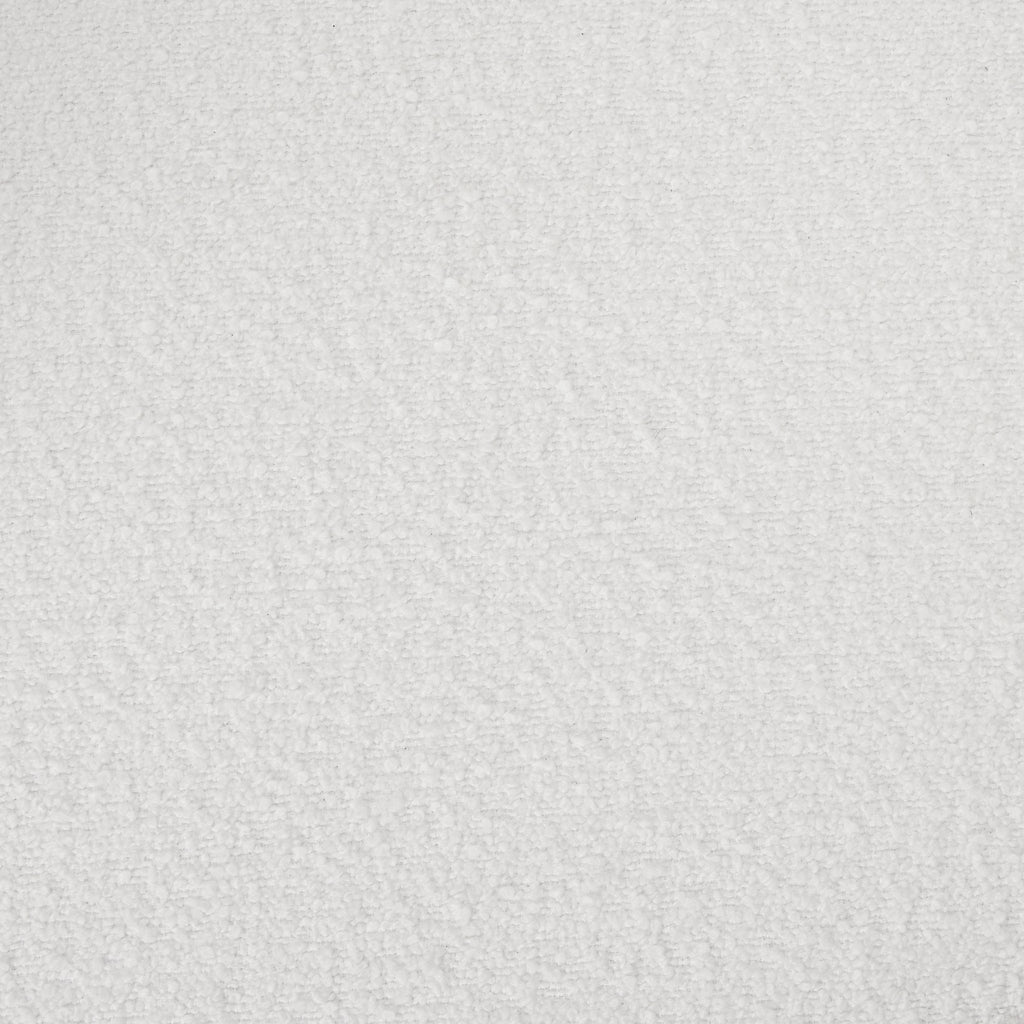 Fauteuil d'appoint moderne bouclé blanc cassé avec dossier incurvé pour salon