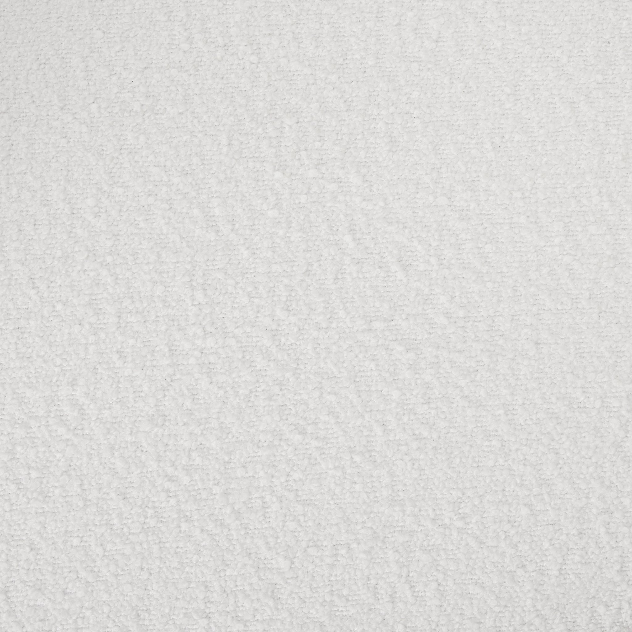 Fauteuil d'appoint moderne bouclé blanc cassé avec dossier incurvé pour salon