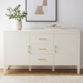 Buffet classique en bois peint, avec portes et tiroirs, pour salon
