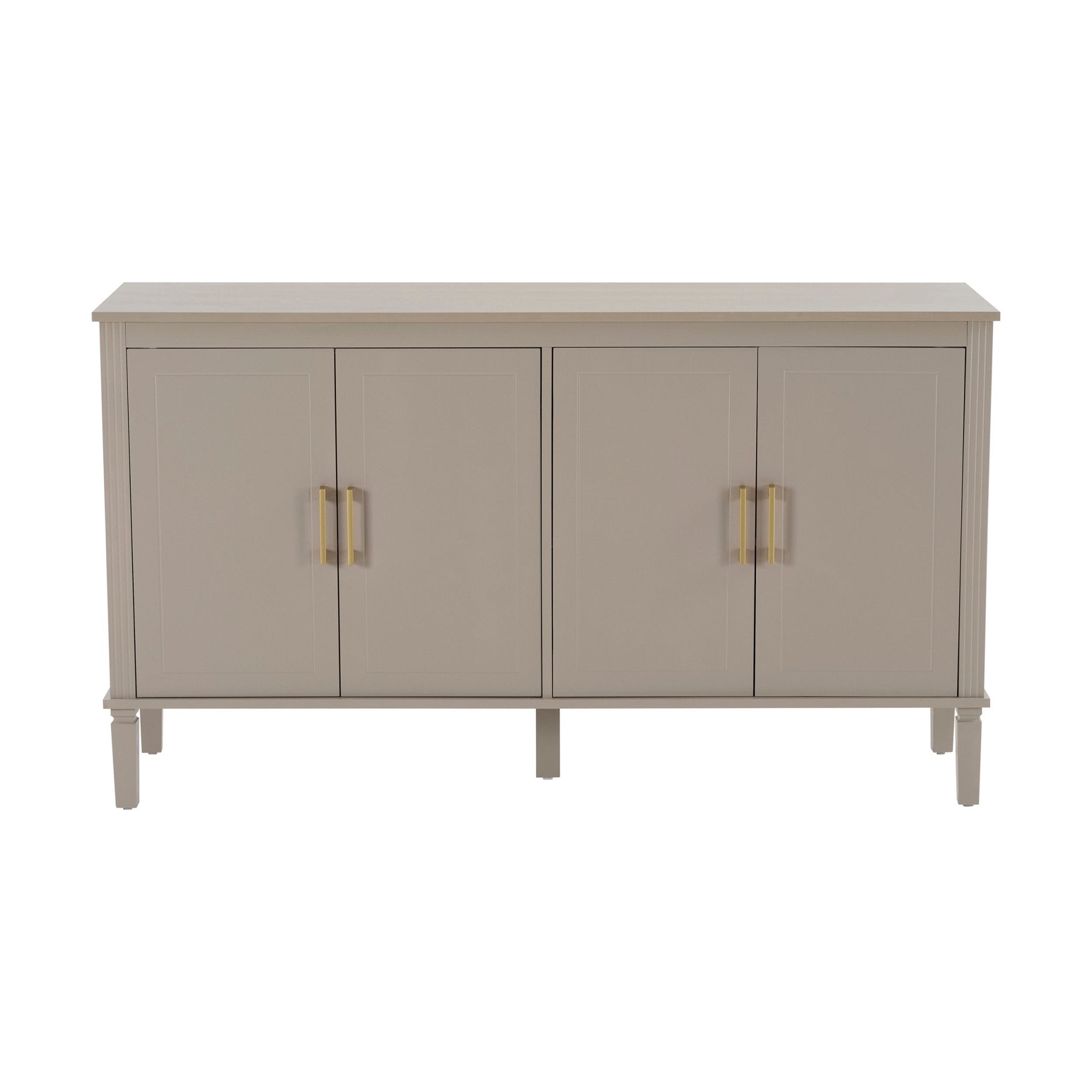 Buffet classique taupe avec 4 portes pour salon