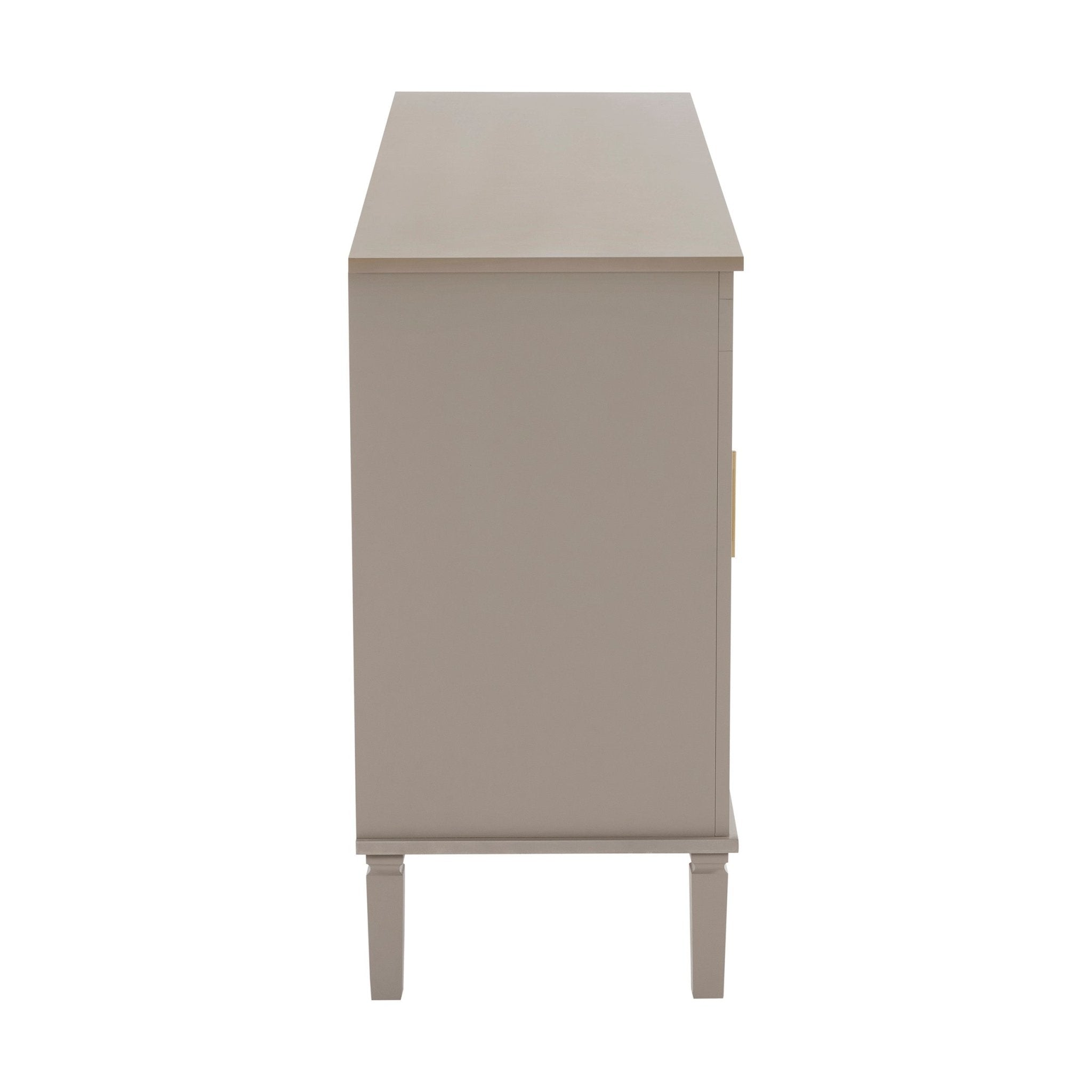 Buffet classique taupe avec 4 portes pour salon