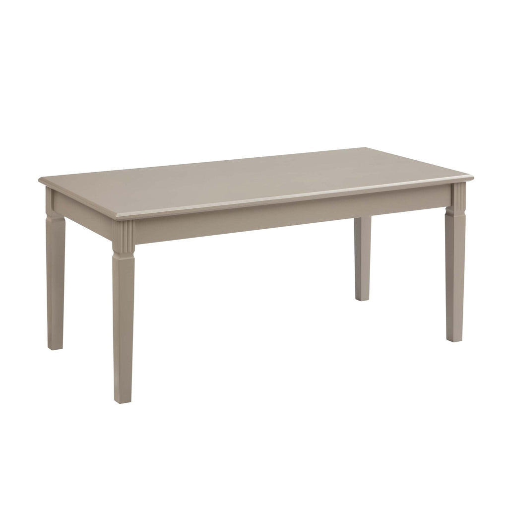 Table basse taupe classique peinte aux lignes épurées pour le salon